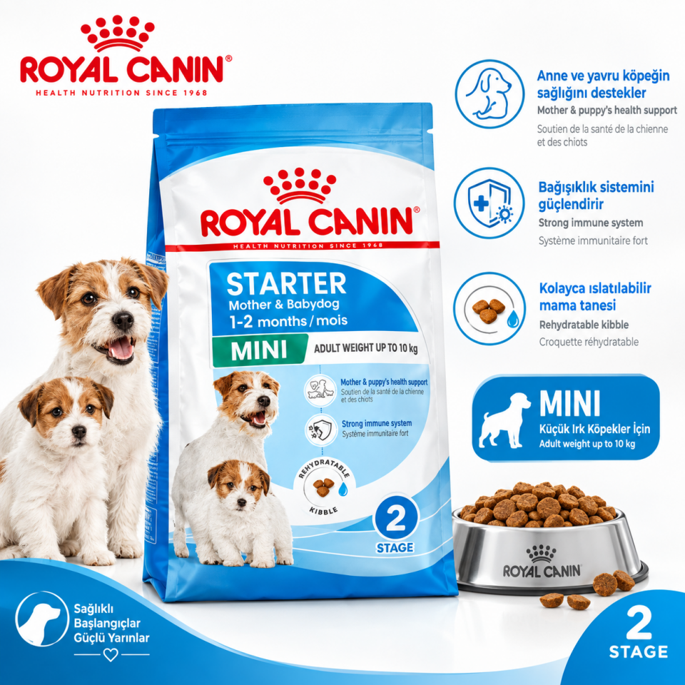 Royal Canin Mini Starter Mother & Babydog Anne ve Yavru Köpek Maması 4kg